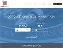Tablet Screenshot of lawbench.com